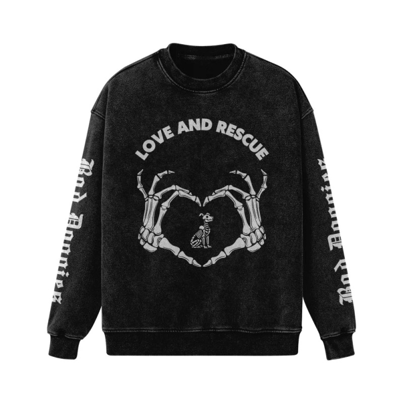 Crewneck - LOVE AND RESCUE 🫶🏻 online