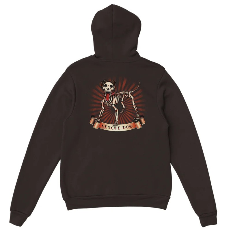 Hoodie Dark Rescue Dog soldes