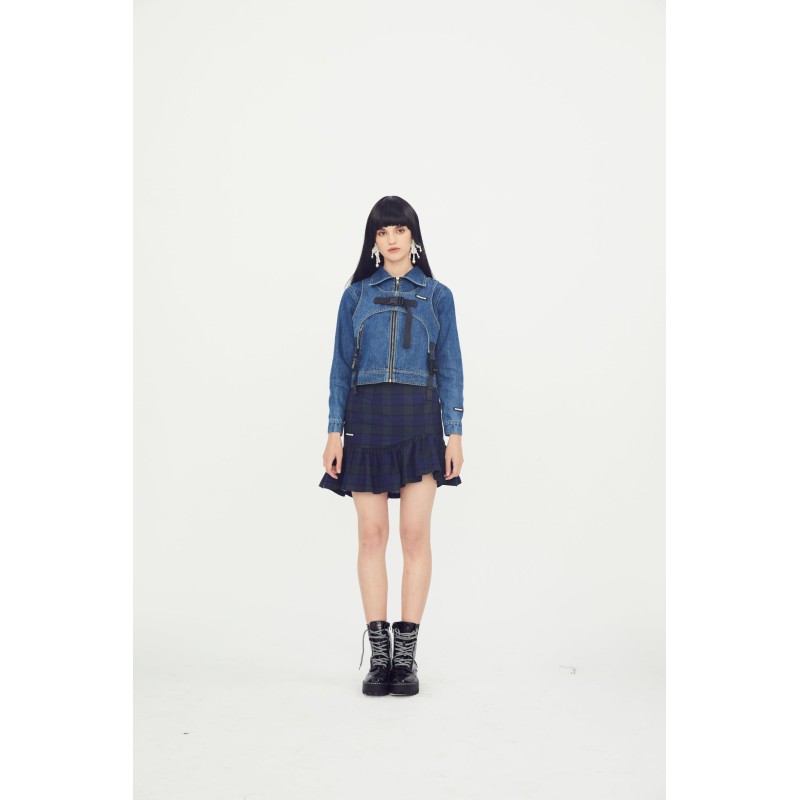 FUNCTIONAL DENIM SHORT JACKET acheter