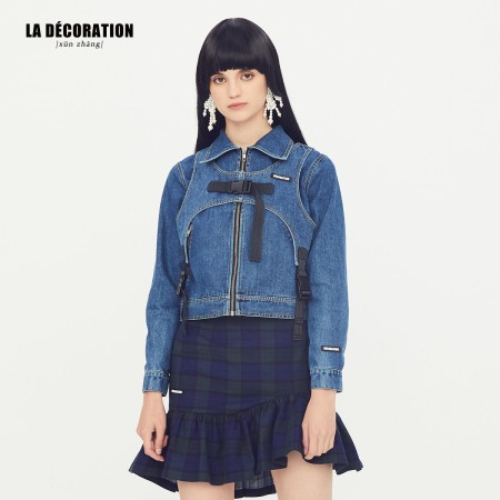 FUNCTIONAL DENIM SHORT JACKET acheter