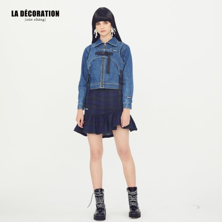 FUNCTIONAL DENIM SHORT JACKET acheter