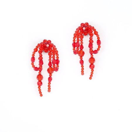 BOW-KNOT CRYSTAL EARRINGS outlet