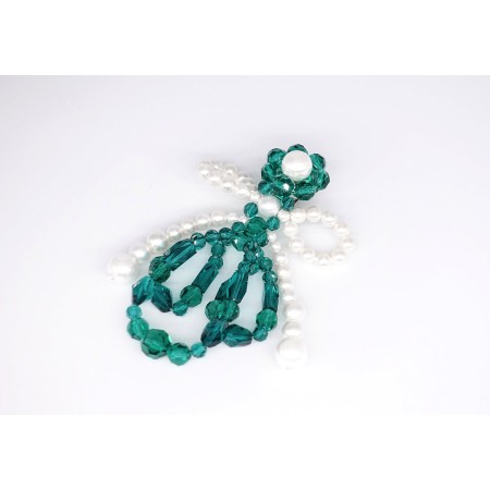 GREEN BOW-KNOT CRYSTAL EARRINGS Jusqu'à 80% De Réduction