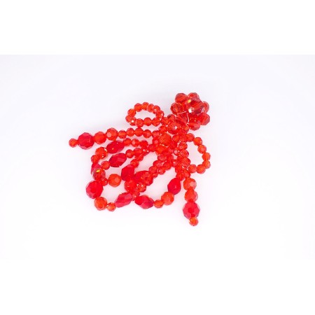 RED CRYSTAL EARRINGS solde