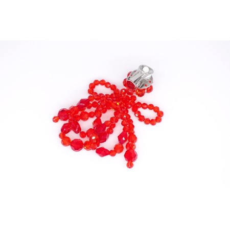 RED CRYSTAL EARRINGS solde