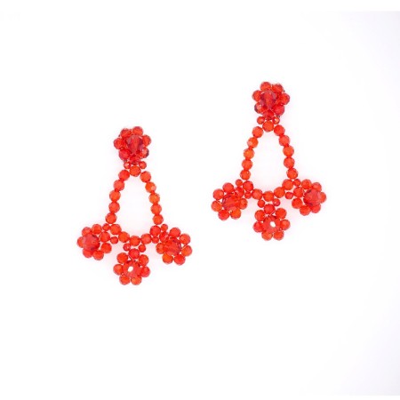 RED/GREEN CRYSTAL EARRINGS shop