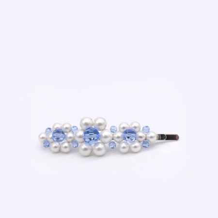 SKY-BLUE CRYSTAL BARRETTE Pour