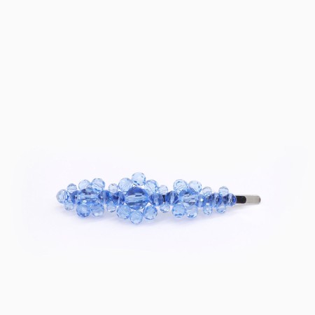 PEACOCK BLUE CRYSTAL BARRETTE Paris Déstockage Promo