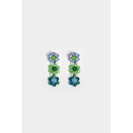 MULTI-COLOR FLORAL EARRINGS de France