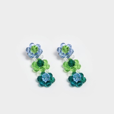 MULTI-COLOR FLORAL EARRINGS de France