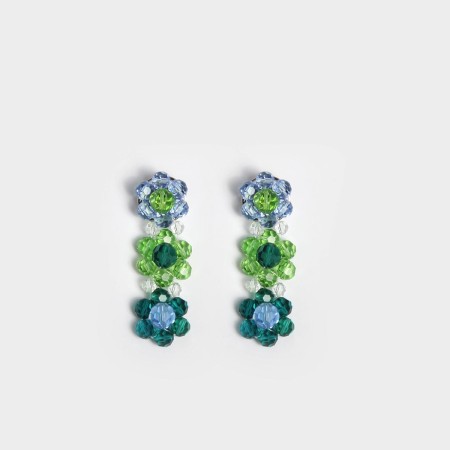 MULTI-COLOR FLORAL EARRINGS de France