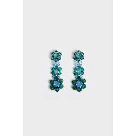 FLORAL EARRINGS (THREE DIFFERENT COLORS) pas cher chine