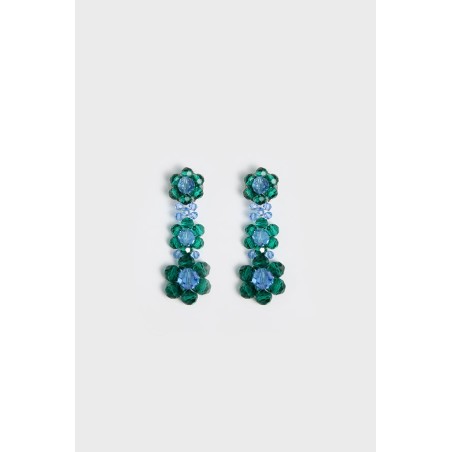 FLORAL EARRINGS (THREE DIFFERENT COLORS) pas cher chine