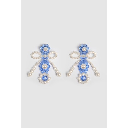 BLUE BOW-KNOT EARRINGS acheter en ligne