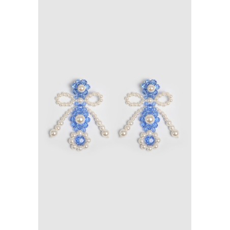 BLUE BOW-KNOT EARRINGS acheter en ligne