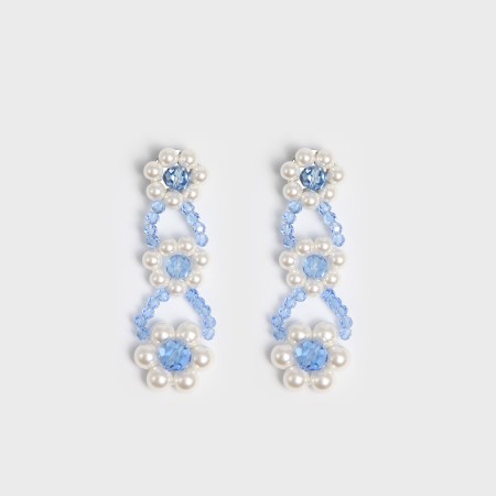 CRYSTAL EARRINGS (THREE COLORS) vente chaude votre 