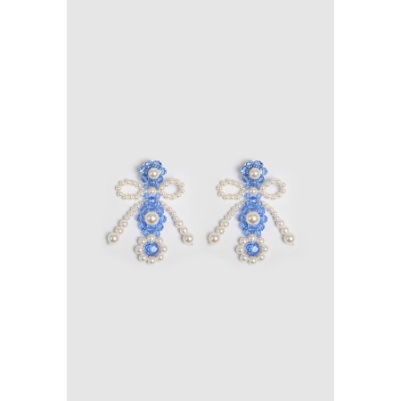 BLUE BOW-KNOT EARRINGS acheter en ligne