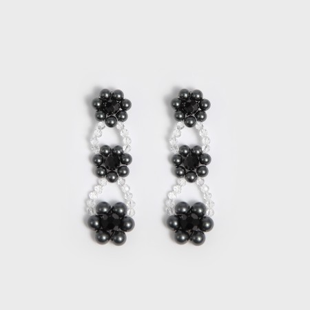 CRYSTAL EARRINGS (THREE COLORS) vente chaude votre 