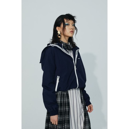 SAILOR COLLAR JACKET en linge