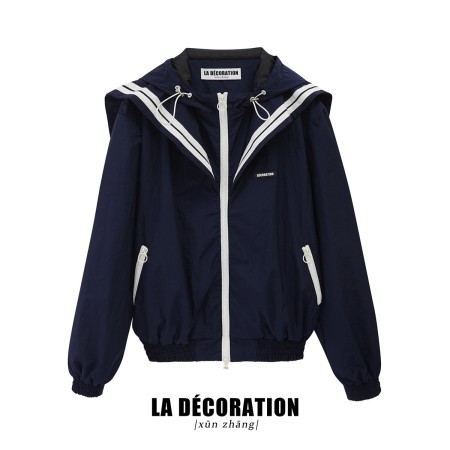 SAILOR COLLAR JACKET en linge