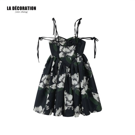 JACQUARD SUSPENDER DRESS Voir les baskets