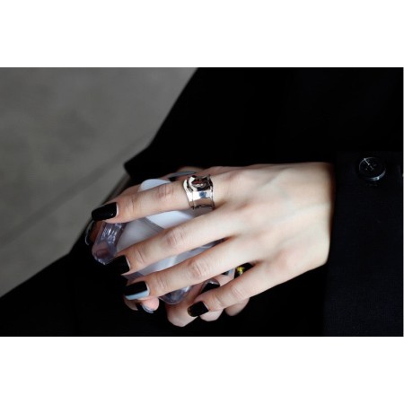 CHIC VINTAGE SILVER RING 2023