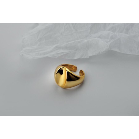 WHITE GOLD/ 18K GOLD MINIMALIST RING le concept de la Pate a emporter 