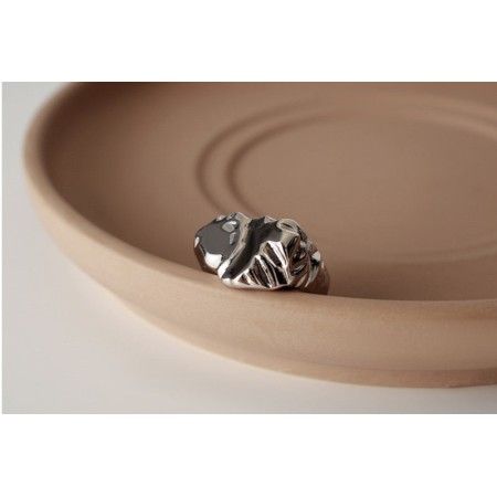 WHITE GOLD/ 18K GOLD CHIC RING JUSQU'A -70%! 