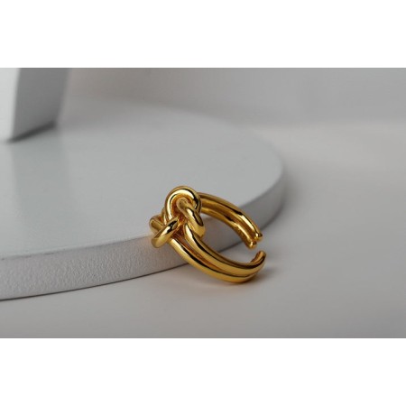 WHITE GOLD/ 18K GOLD TWIST RING Fin de série