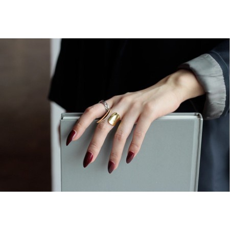 WHITE GOLD/ 18K GOLD MORDEN RING en stock