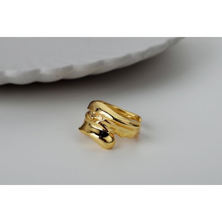 WHITE GOLD/ 18K GOLD MORDEN RING l'évolution des habitudes 