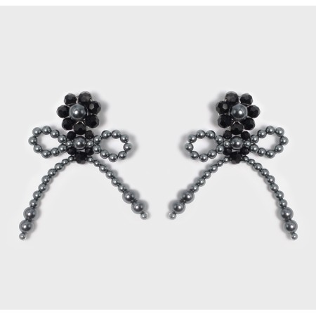 BLACK KNOT EARRINGS plus qu'un jeu 