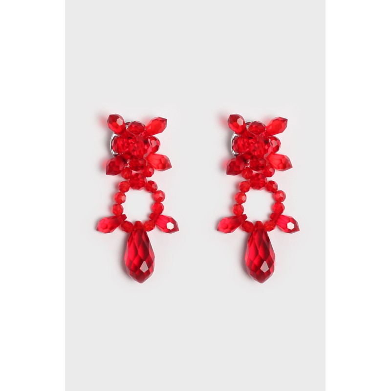 RED EARRINGS pas cher chine