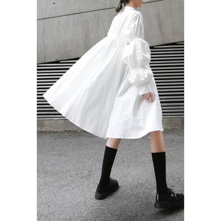 PLEATED SHIRT DRESS (FIVES COLORS) Dans la société mordern