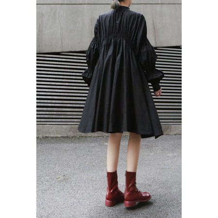 PLEATED SHIRT DRESS (FIVES COLORS) Dans la société mordern