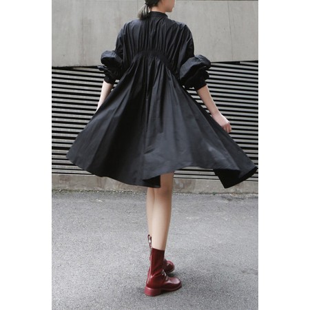 PLEATED SHIRT DRESS (FIVES COLORS) Dans la société mordern