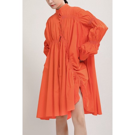 PLEATED SHIRT DRESS (FIVES COLORS) Dans la société mordern