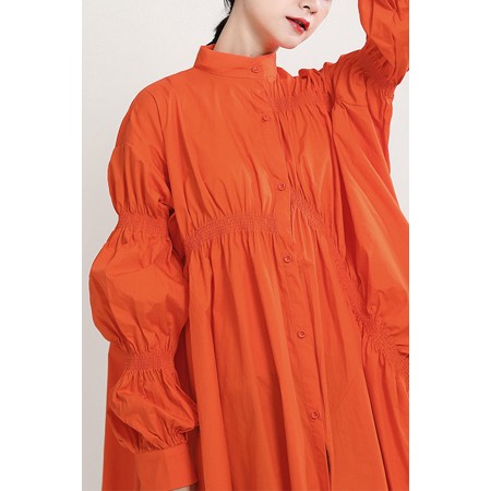 PLEATED SHIRT DRESS (FIVES COLORS) Dans la société mordern