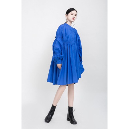 PLEATED SHIRT DRESS (FIVES COLORS) Dans la société mordern