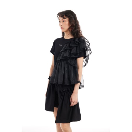 WOMEN'S TOP WITH HALF RUFFLES (TWO COLORS) 2023