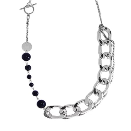 VALENTINE'S DAY CHAIN NECKLACE WITH BLACK PEARL offre 