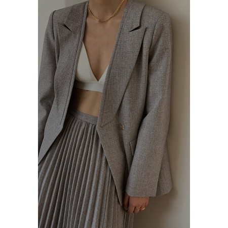 WOMEN'S SUIT THREE PIECE SET  WOMEN'S SUIT + PLEATED SKIRT + BELT chez Cornerstreet bien 