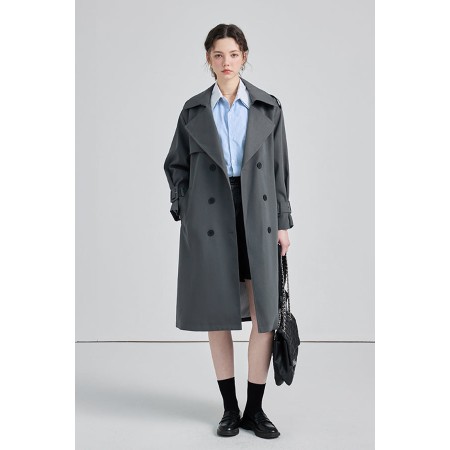 MID-LENGTH DOUBLE BREASTED TRENCH COAT vente chaude votre 