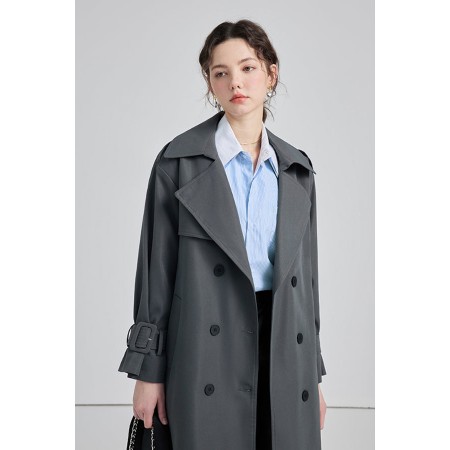 MID-LENGTH DOUBLE BREASTED TRENCH COAT vente chaude votre 