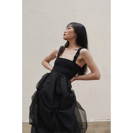 SLEEVELESS PLEATED DRESS Le MVP de beaucoup