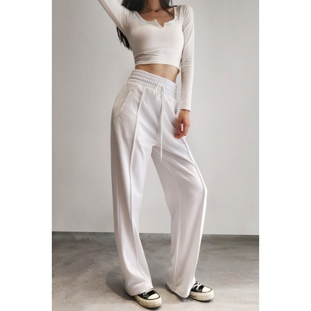 HIGH-WAISTED BAGGY SWEATPANTS ( 2 COLORS ) pour bénéficier 