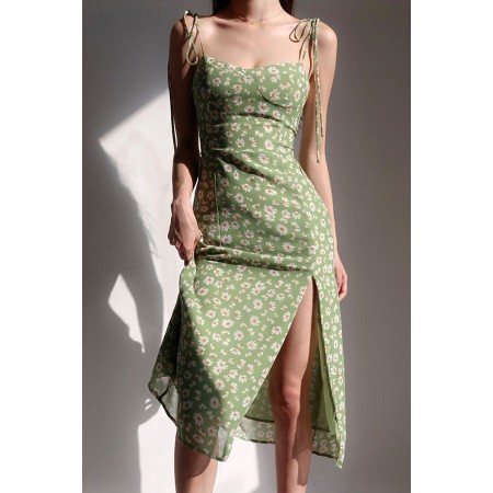 GREEN DAISY HALTER DRESS sélection de produits