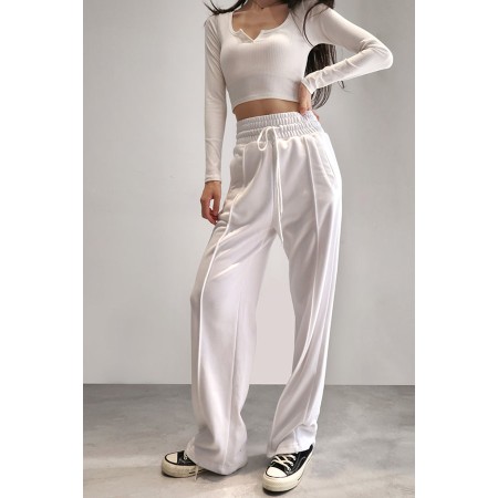 HIGH-WAISTED BAGGY SWEATPANTS ( 2 COLORS ) pour bénéficier 