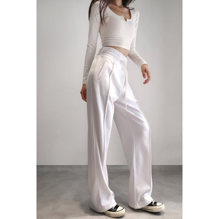 HIGH-WAISTED BAGGY SWEATPANTS ( 2 COLORS ) pour bénéficier 