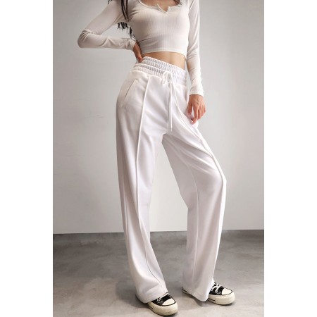 HIGH-WAISTED BAGGY SWEATPANTS ( 2 COLORS ) pour bénéficier 